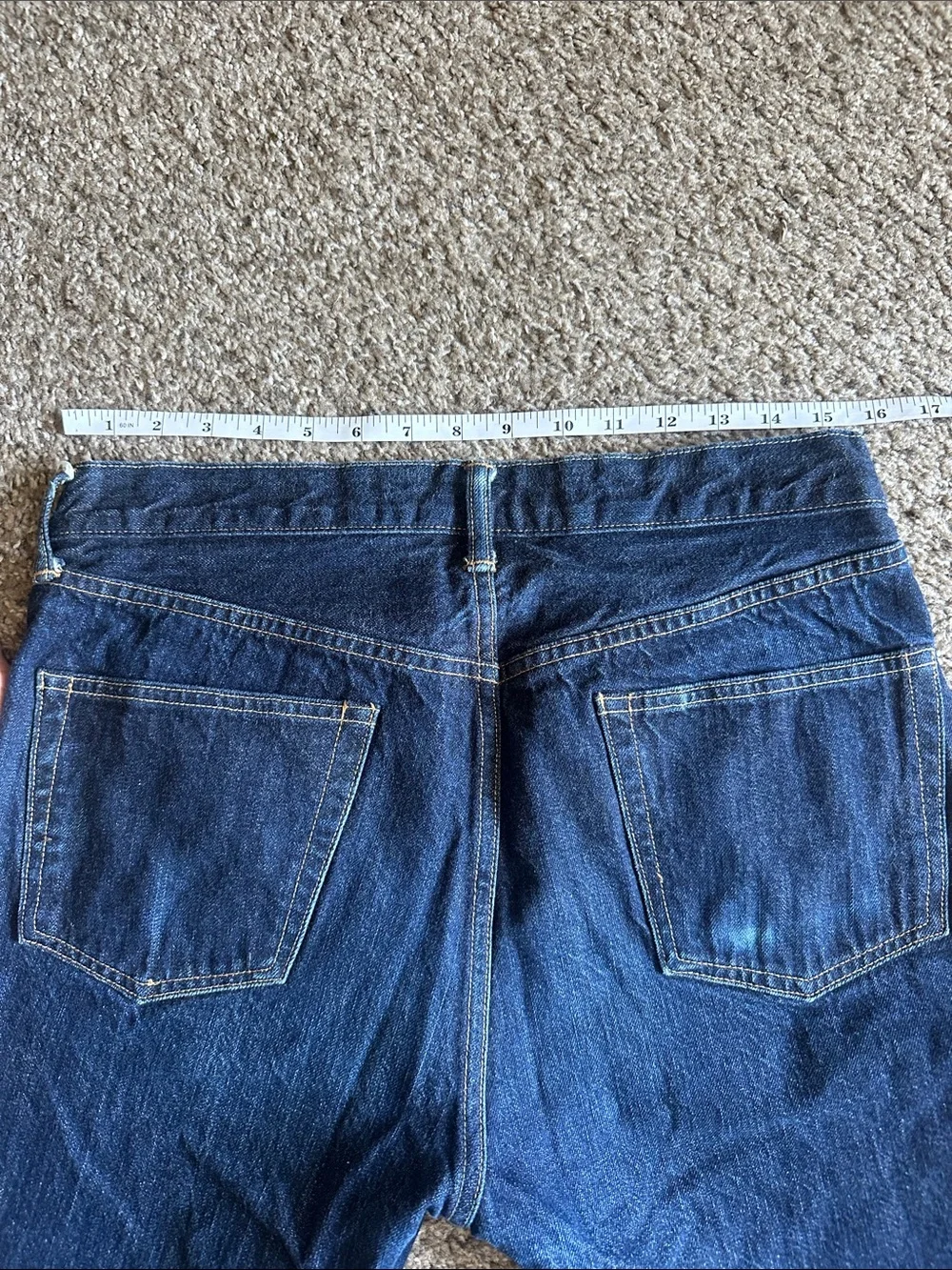 3 Buck Mason Cowboy Cut Loomstate Selvedge Jeans - 32x34 - USA - Picture 5 of 13